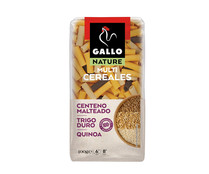 Pasta macarrones multicereales quinoa, centeno malteado y trigo duro GALLO NATURE 400g.
