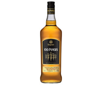 Whisky blended destilado, envejecido y embotellado en Escocia 100 PIPERS botella de 1 l.