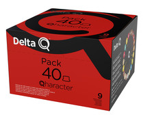 Café en cápsulas Qharacter, Intensidad 10 DELTA Q 40 uds. x 5,5 g.