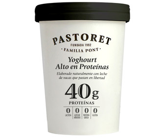 Yogur natural con alto contenido en proteínas (40 g) PASTORET 500 g. Yogur natural con alto contenido en proteínas (40 g) PASTORET 500 g.