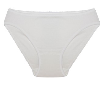 Braga baja de algodón RMC, color blanco, talla S. Braga baja de algodón RMC, color blanco, talla S.