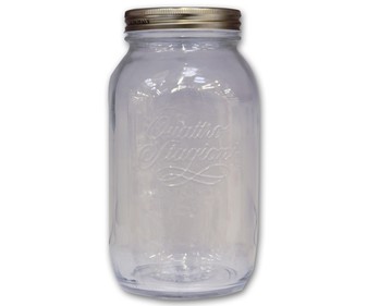 Bote de cristal con tapa 1,5 litros Bote de cristal con tapa 1,5 litros