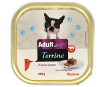 Comida para perros a base de paté de buey PRODUCTO ALCAMPO 300 g.