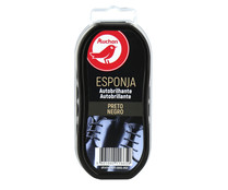 Esponja autobrillante para limpiar especial calzado negro PRODUCTO ALCAMPO, 1 ud.