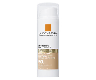 Crema solar facial diaria con acción antiedad y FPS 50 (muy alto) LA ROCHE POSAY Anthelios age correct 50 ml. Crema solar facial diaria con acción antiedad y FPS 50 (muy alto) LA ROCHE POSAY Anthelios age correct 50 ml.
