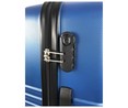 Maleta de cabina rígida de color azul de 50 cm. tipo trolley con 4 ruedas y cierre por código, AIRPORT ALCAMPO.