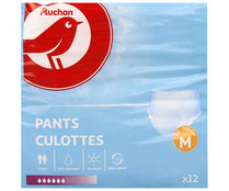 Pants de incontiencia unisex ultra absorbente talla M (80 - 130 cm) PRODUCTO ALCAMPO 12 uds.