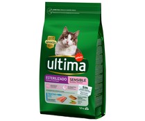 Pienso para gatos esterilizados sensible ULTIMA bolsa 1,5 g.