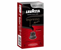 Café espresso clásico en cápsulas compatibles con Nespresso, Intensidad 9, LAVAZZA, 10 uds. 57 g.