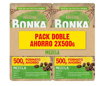 Café molido mezcla BONKA 2 uds. x 500 g.