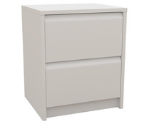 Cómoda blanca de 2 cajones con ancho de 40 centímetros, MEKA-BLOCK. Cómoda blanca de 2 cajones con ancho de 40 centímetros, MEKA-BLOCK.
