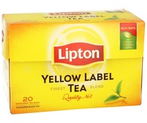 T&eacute; yellow label LIPTON 20 uds. de 1,5 g.