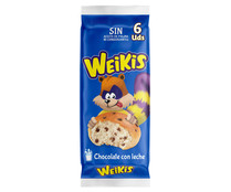 Bollitos de leche con pepitas de chocolate LA BELLA EASO WEIKIS 6 uds. 250 g.