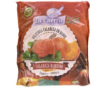 Calabaza cortada en dados, 100% natural, sin conservantes ni colorantes LA CUERVA 1 kg.
