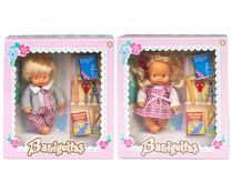 Minimuñeca bebé Trousseau Escuela con accesorios, BARRIGUITAS.