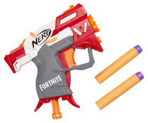 Pistola Nerf del videojuego Fortnite, incluye dos dardos, NERF