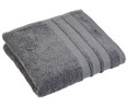 Toalla lisa de ducha, 100% algodón, densidad de 500g/m², color gris, ACTUEL.