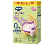 Papilla de 8 cereales, a partir de 6 meses HERO 820 g.