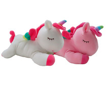 Peluche Unicornio tumbado, 30cm. ONE TWO FUN ALCAMPO.
