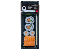 Bandeja con 6 piezas de sushi variado MOWI 151 g.