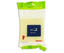 Taco de 400 notas adhesivas, cuadradas de 75x75 mm y de color amarillo PRODUCTO ALCAMPO.