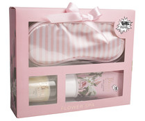 Set de baño con loción corporal (100 ml.), vela perfumada (55 g.) y antifaz GIRL POWER Flower spa.