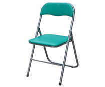 Silla plegable de pvc de color verde, medidas: 45x45 h.80cm, DECORACIÓN.