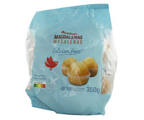 magdalenas sin gluten PRODUCTO ALCAMPO 10 uds. 350 g.