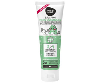 Bálsamo hidroalcoholico infantil, con acción higienízate y anti-sequedad BODY NATUR 100 ml. Bálsamo hidroalcoholico infantil, con acción higienízate y anti-sequedad BODY NATUR 100 ml.