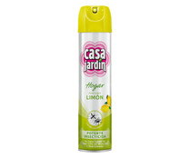 Insecticida aerosol con olor a limón para todo tipo de insectos CASA JARDÍN 600 ml.