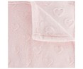 Plaid de franela con estampado de corazones, 125x150 cm, 100% poliéster, ACTUEL.