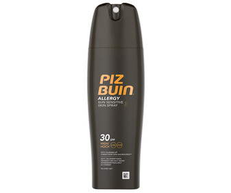 Protección solar en spray con factor de protección 30 (medio), especial pieles sensibles PIZ BUIN Allergy 200 ml. Protección solar en spray con factor de protección 30 (medio), especial pieles sensibles PIZ BUIN Allergy 200 ml.