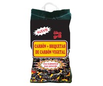 Carbón y briquetas de origen vegetal de calidad superior ÖKO GRILL 2.8 kilos.