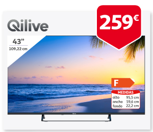 TV LED QILIVE Q43UA221B 4K