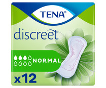 Compresas de incontinencia normales para perdidas leves a moderadas de orina TENA Discreet 12 uds.