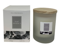 Vaso vela cristal 150 gramos 7,2x7,2x9,5cm, AROMATICALIA.