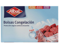 Bolsas congelación triple capa ALBAL 45 uds.