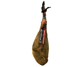 Jamón de bellota ibérica con denominación de origen Dehesa de Extremadura LOS ARTILLEROS pieza de 7 kilos (peso aproximado). Jamón de bellota ibérica con denominación de origen Dehesa de Extremadura LOS ARTILLEROS pieza de 7 kilos (peso aproximado).