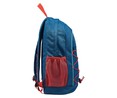Mochila juvenil Neosport azul jeans y rojo con 1 compartimento, bolsillos laterales y exterior, y gomas de sujección, 30x43x7cm YOUNGS ATTITUDE ALCAMPO.