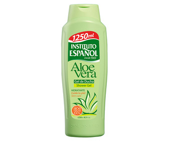 Gel para baño o ducha hidratante con aloe vera 100% natural INSTITUTO ESPAÑOL 1250 ml.