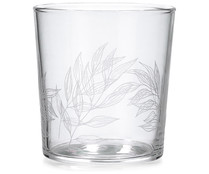 Vaso de forma alta 0,36 litros con diseño Primavera ramas LUMINARC.