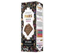 Galletas de chocolate con leche FABS ORIGIN MÉXICO 125 g.