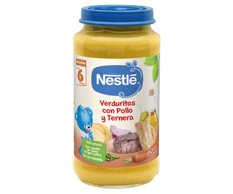 Tarrito de pollo y ternera con verduras a partir de 6 meses NESTLÉ 250 g Tarrito de pollo y ternera con verduras a partir de 6 meses NESTLÉ 250 g