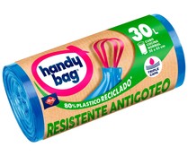 Bolsas de basura antigoteo capacidad 30 L. 55 x 63 cm HANDY BAG 15 uds.