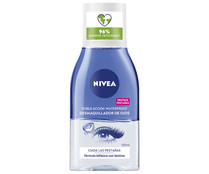 Desmaquillador de ojos bifásico, que además cuida tus pestañas NIVEA 125 ml.