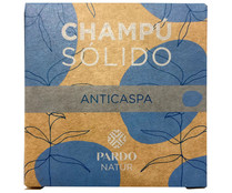Champ&uacute; s&oacute;lido anticaspa, sin colorantes, para todo tipo de cabellos PARDO Natur 60 g.