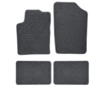 Juego de 4 alfombrillas universales de moqueta en color negro para Ford, PRODUCTO ALCAMPO.