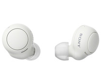 Auriculares bluetooth tipo intrauditivo SONY WF-C500W, touch control, micrófono, color blanco.