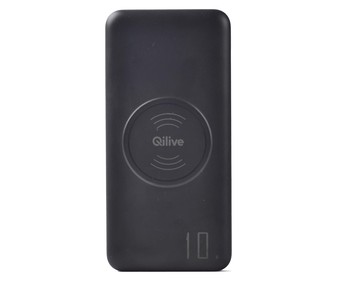 Batería portátil QILIVE Power Bank, 10000mAh, 2A, USB y USB-C. Batería portátil QILIVE Power Bank, 10000mAh, 2A, USB y USB-C.