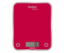 Báscula de cocina extraplana con 5kg de peso máximo, modelo Optiss color rojo TEFAL.